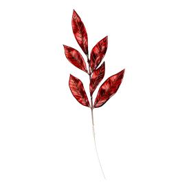 Украшение интерьерное  Красная ветвь, из полиэтилена на проволоке из черного металла 30х11х0,7см