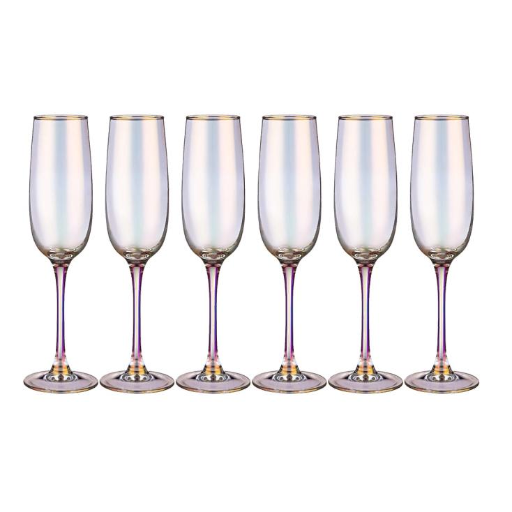 Набор бокалов для шампанского Лиловая дымка 6 шт 175 мл 194-735