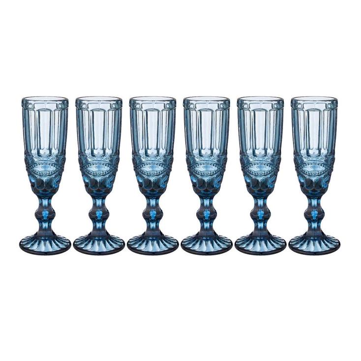 Набор бокалов для шампанского Серпентина Muza Color 6 шт 150 мл 781-145