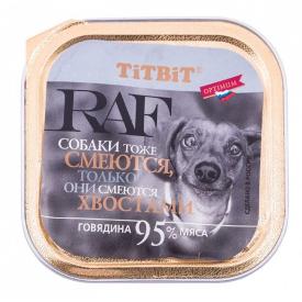 Консервы для собак TiTBiT Raf Говядина 100 г