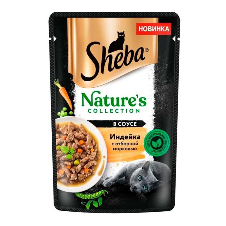 Корм для кошек влажный Sneba Nature's Collection Индейка и морковь 75 г