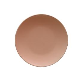 Тарелка плоская розовая 20 см
