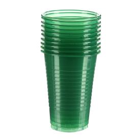 Набор стаканов одноразовых Мистерия зеленые 12 шт 200 мл