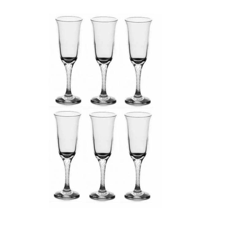 Набор бокалов для шампанского Pasabahce Далида 6 шт 210 мл F&D 440883