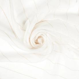 С.1821-W2277 Тюль Полоса белый на шторной ленте 250х280 (V1)
