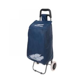 Тележка хозяйственная с сумкой до 30 кг 93х30х34 см колеса 16 см синяя Shopping