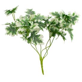 Растение искусственное Гейхера 30 см белый-зеленый