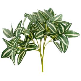 Растение искусственное Традесканция 30 см белый-зеленый