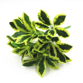 Растение искусственное Шеффлера 30 см желто-зеленый