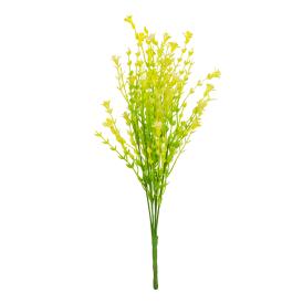 Цветок искусственный Вереск 34 см желтый