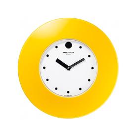 Часы настенные Тройка круг 37,5 см белые сфера желтая 55555556