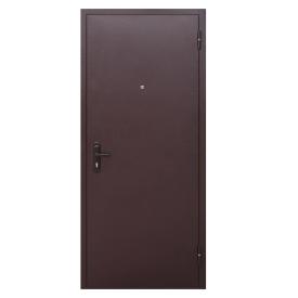 Дверь металл Красная МДФ/МДФ 860х2050 мм R