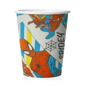 Набор стаканов бумажных Человек-паук желтый 6 шт 250 мл
