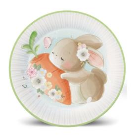 Набор тарелок бумажных Милые кролики 6 шт 230 мм