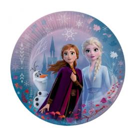Набор тарелок бумажных Frozen 2 Эльза и Анна 3 6 шт 180 мм