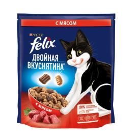 Корм для кошек сухой Felix Двойная вкуснятина Мясо 600 г