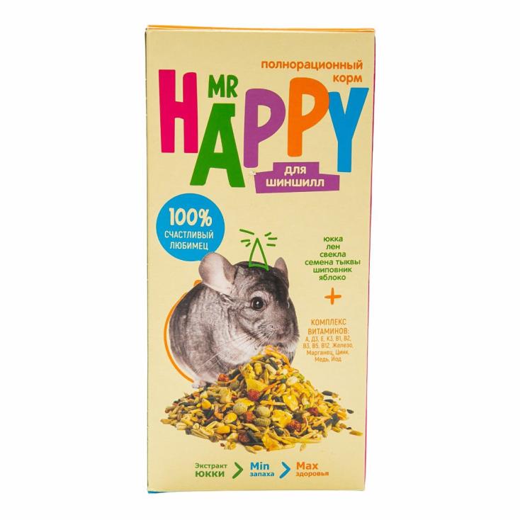 Корм сухой Mr Happy для шиншилл 400 г