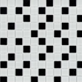 Мозаика Glassy СТ121/200  30х30 см  черно-белая 0,27 м2