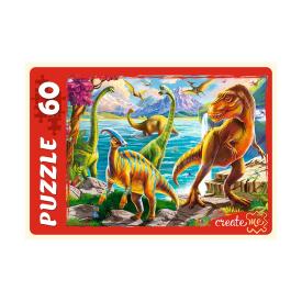 Пазлы Мир динозавров №30 60 элементов ПУ60-9827