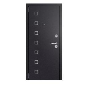 Дверь металл Хит-6 Nova черный шелк Даллас Марио листв белая 960х2050 мм L