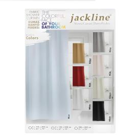 Шторы для ванн полиэстер Jackline Grey 200х200 см серая