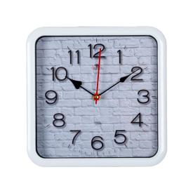 Часы настенные Рубин Фактура 22х22 см корпус белый 2223-001
