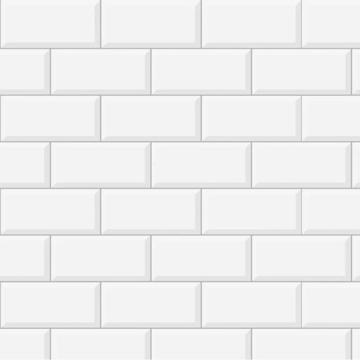 Панель стеновая Белая плитка 3000x600 мм