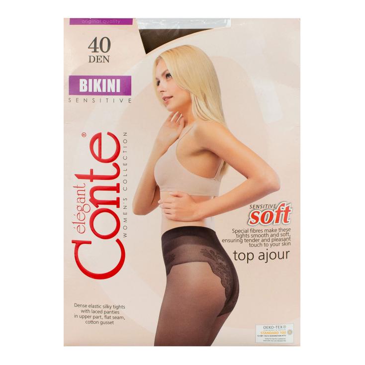 Колготки Conte Bikini 40 80/10 4 bronze