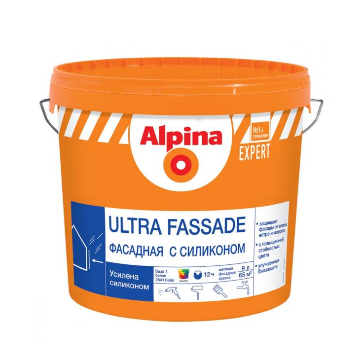 Краска в/д для наружных работ Alpina Expert Ultra Fassade База 1,9 л