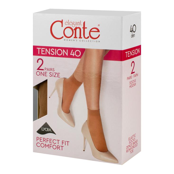 Носки женские Conte Tension 120/20 2 пары 23-25 40 natural