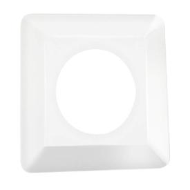 Рамка для защиты обоев под выключатель/розетку 1-местная белая накладка 132х132 мм