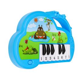 Пианино детское Маленький музыкант голубое 25х2,5х18 см в пакете арт. 2078709
