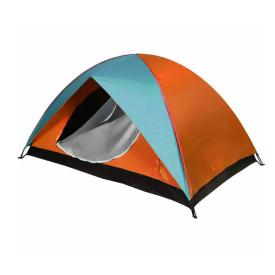 Палатка туристическая Десна-2 двухслойная 200x150x110 см сине-оранжевая