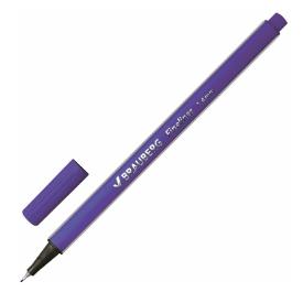 Ручка капиллярная (линер) Brauberg Aero фиолетовая трехгранная 0,4 мм