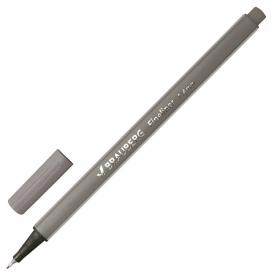 Ручка капиллярная (линер) Brauberg Aero серая трехгранная 0,4 мм