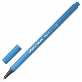 Ручка капиллярная (линер) Brauberg Aero голубая трехгранная 0,4 мм
