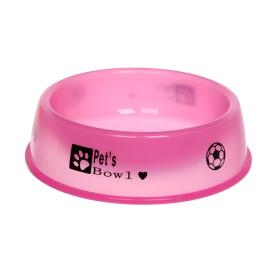 Миска пластиковая для животных Мр. Декстер 18х5 см розовая