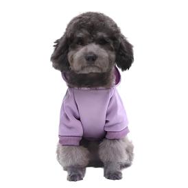 Кофта-толстовка на флисе для собак мелких пород Bro Style фиолетовая р 2XL