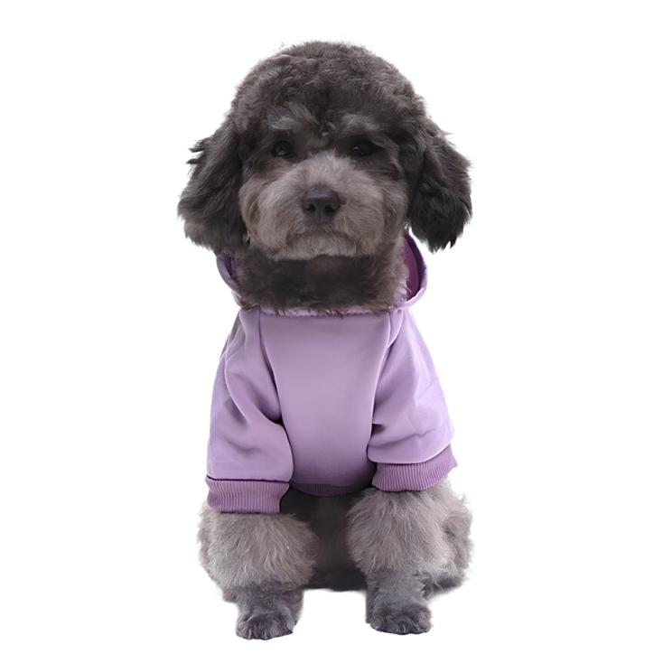 Кофта-толстовка на флисе для собак мелких пород Bro Style фиолетовая р 2XL