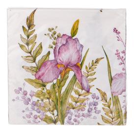 Салфетки бумажные Lefard Irises 33х33 см 3 слоя 20 шт