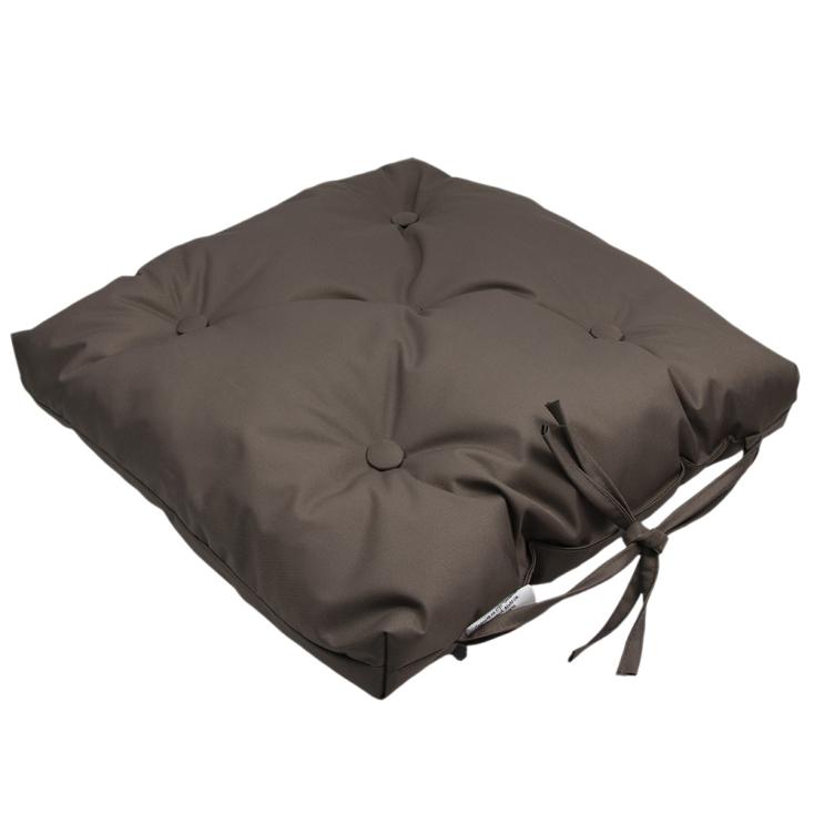 Подушка на стул Оксфорд коричневый 50х50 см