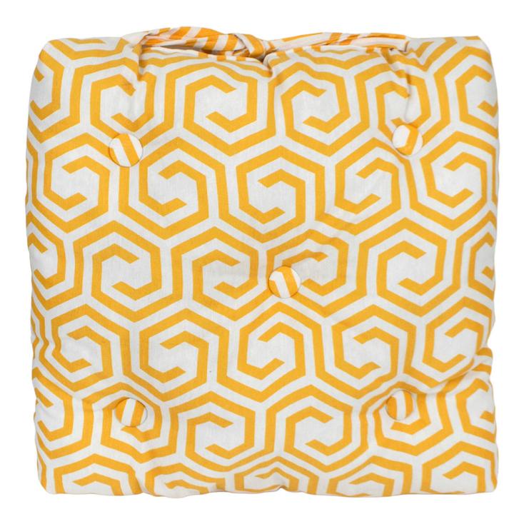 Подушка на стул Labyrinth желтый 40х40 см