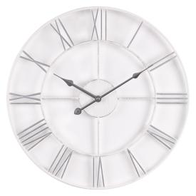 Часы настенные Рубин Классика d47,5 см открытая стрелка корпус белый с серебром 4848-03