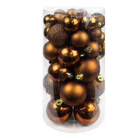 Набор шаров новогодних 40 шт коричневый L14 W14 H26 см