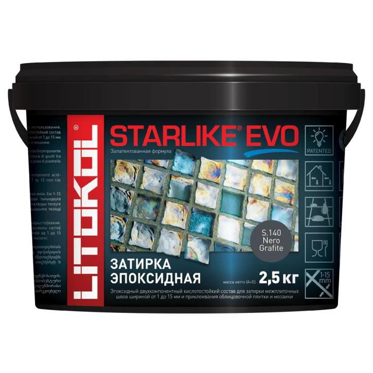 Затирка Litokol Starlike Evo S.140 Nero Grafite 2,5 кг