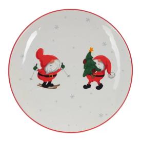 Тарелка Дед Морозы d21 см L21 W21 H2,5 см