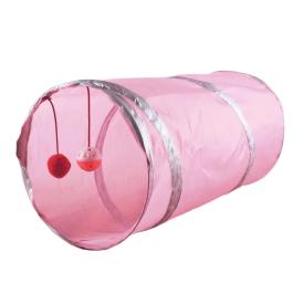 Игровой туннель для животных МурМяу розовый 46х25 см