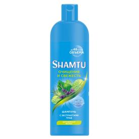 Шампунь для волос Shamtu Глубокое очищение и свежесть с экстрактами трав 500 мл