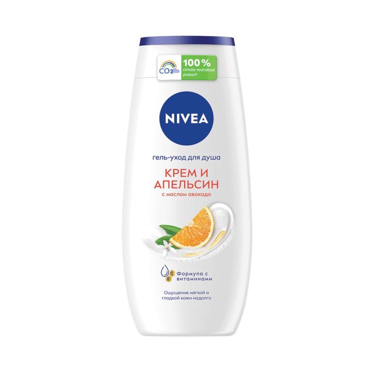 Гель для душа Nivea Shower Крем и Апельсин 250 мл