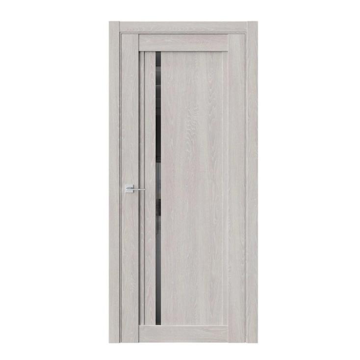Дверь межкомнатная XC5 Дуб серый ДО Lacobel черное 800х2000 мм